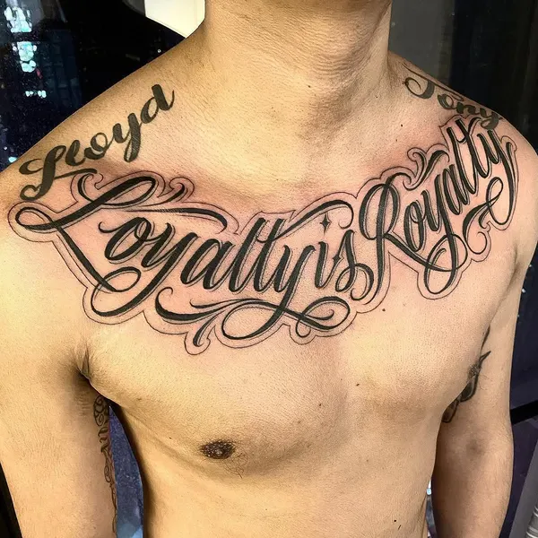 Lettering, 가족 이름, 가족 타투