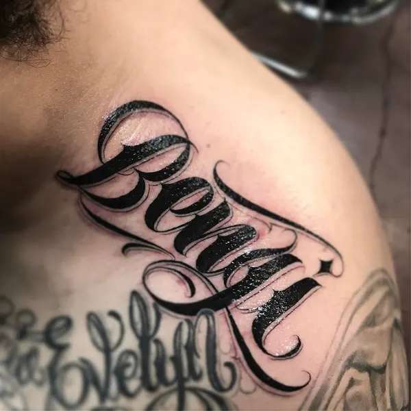 Lettering, 가족 이름
