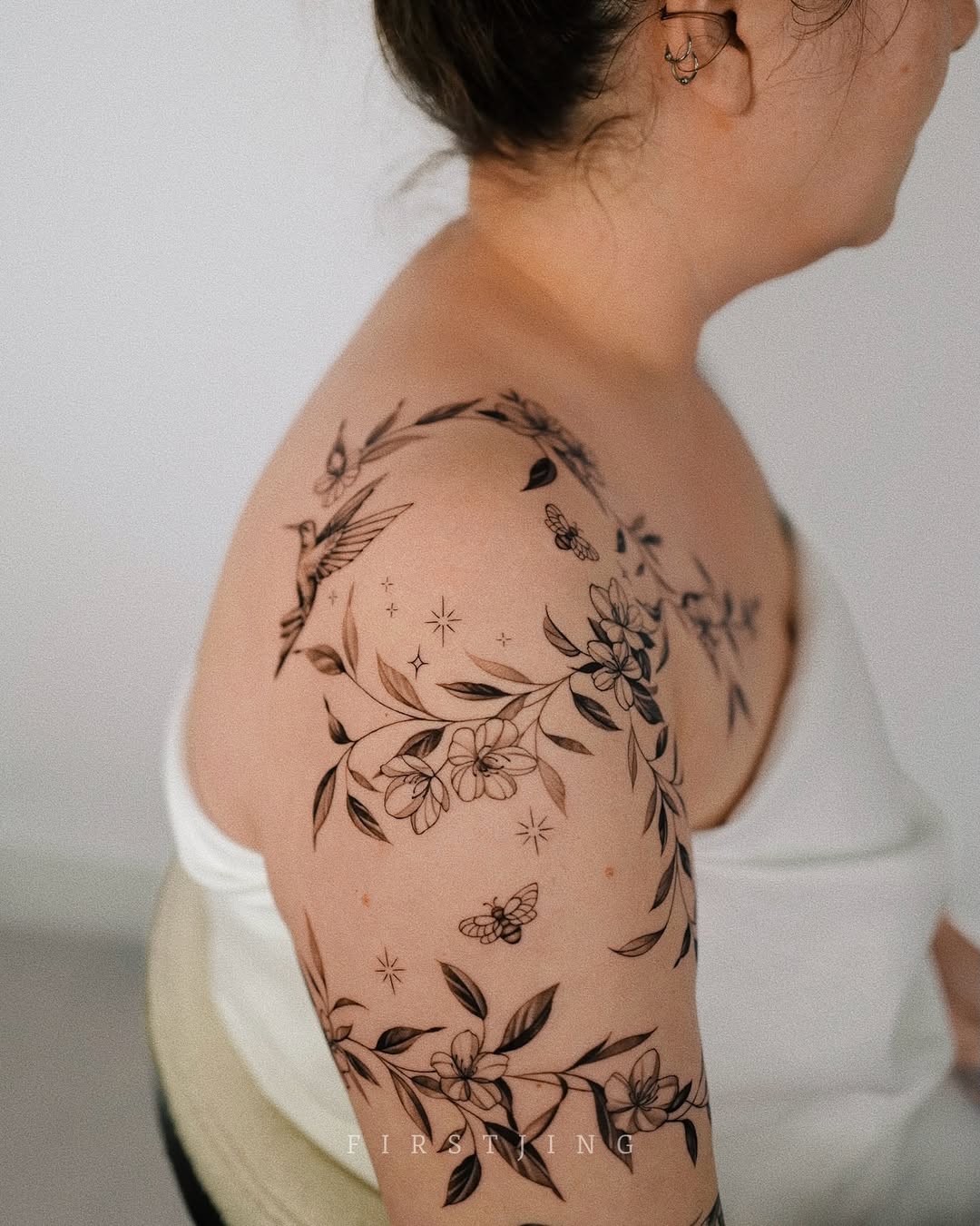 Flower, Rose, 그래픽, 커버업, 실루엣