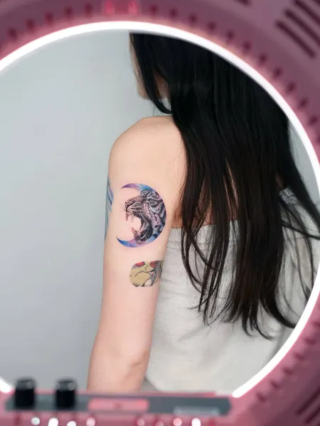 Tiger, 바다, 인어, 해마, 세이렌, 일본 파도, 파도 배경, 돌고래, 조개껍데기