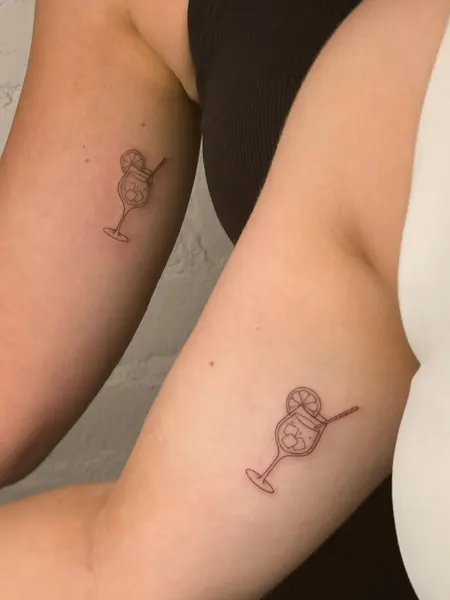 Lettering, 커플, 우정 타투, 커플 타투, 우정, 함사, 기념 타투, Mini