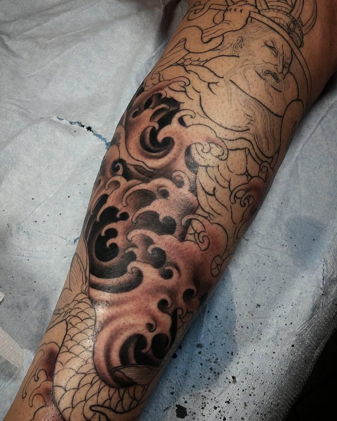 Dragon, 구름 문양, 일본 구름, 한국 구름, 한국 문양, 일본 파도