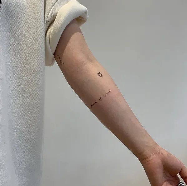 Lettering, 선, 펜, 치유, 강인함, 비대칭, 회복력, 서예, 오니, 초현실, 미니멀 레터링