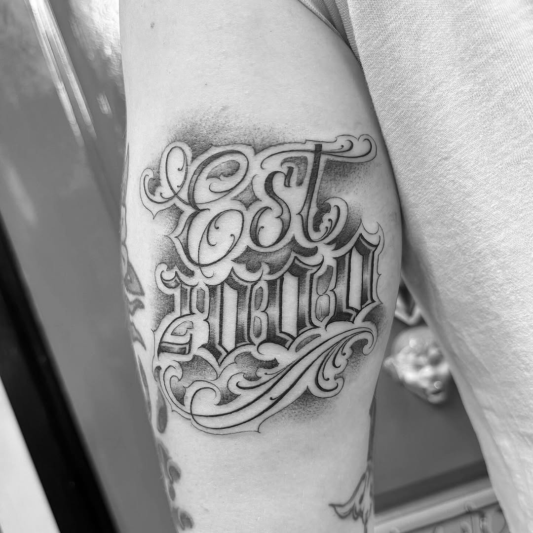 Lettering, 고딕 레터링, 올드 잉글리시, 타자기 폰트