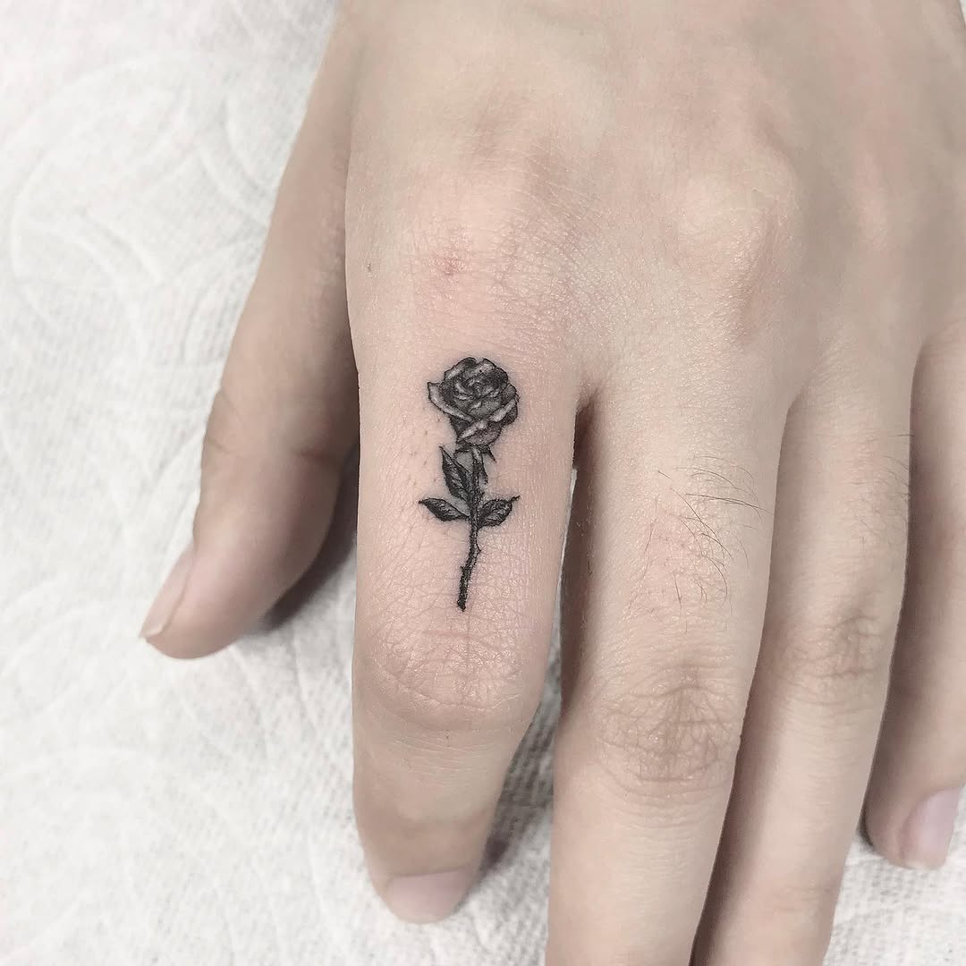 Flower, Rose, 손동작