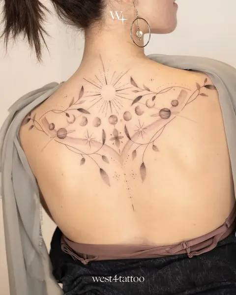 Flower, 댄서, 해태, 게이샤, 실루엣, 커버업, 그래피티, 보디수트, 이레즈미, 등 전체 타투, 부채, 연꽃, 천사, 한글, 함사, 다루마, 조개껍데기, 천사 날개