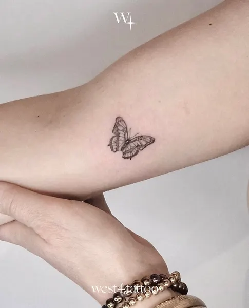 Nature, Animal, 나방, 나비, 작은 타투, Mini