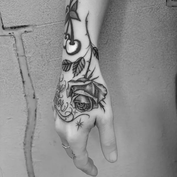 손, Lettering, 손동작