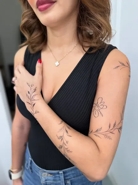 Flower, 서예