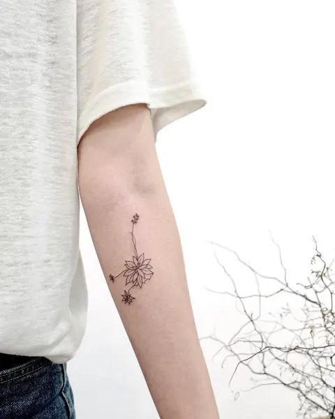 Lettering, Flower