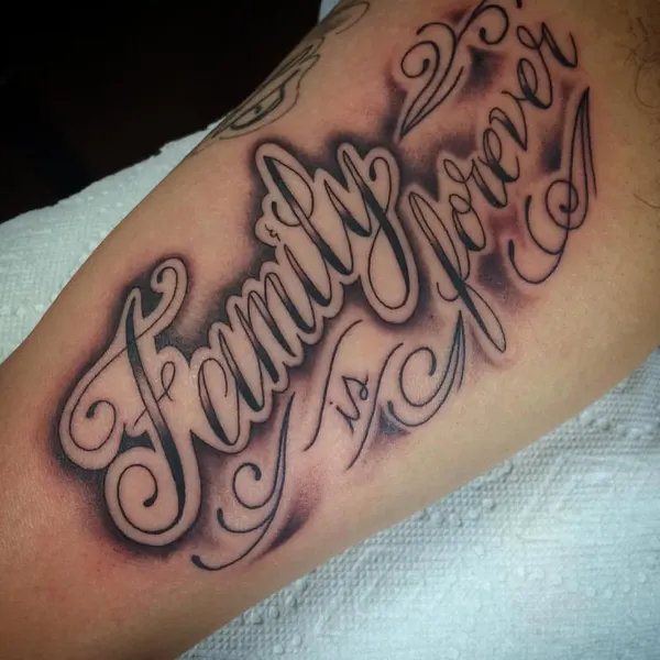 Lettering, 가족 이름, 가족 타투