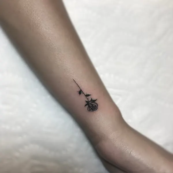 Lettering, Mini, 개미, 초소형 타투, 작은 타투