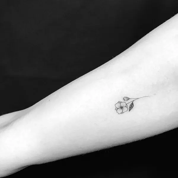 Flower, Rose, 담배, 기념 타투