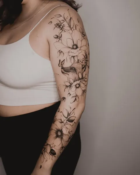 Flower, Rose, 커버업, 보디수트