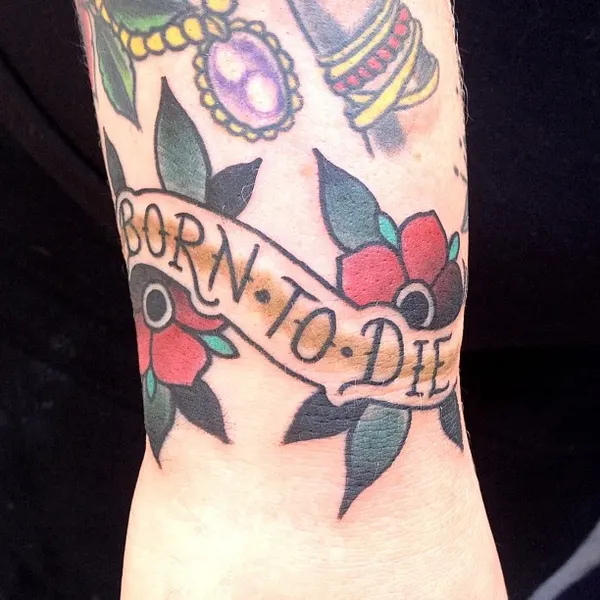Flower, Rose, Lettering
