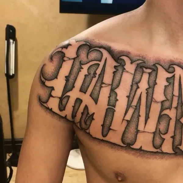 Lettering, 가족 이름