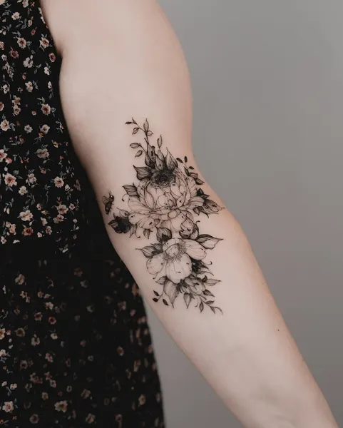 Flower, Rose, 실루엣, 꽃 배경