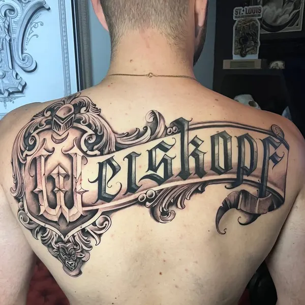 Lettering, 갱스터, 고딕 레터링