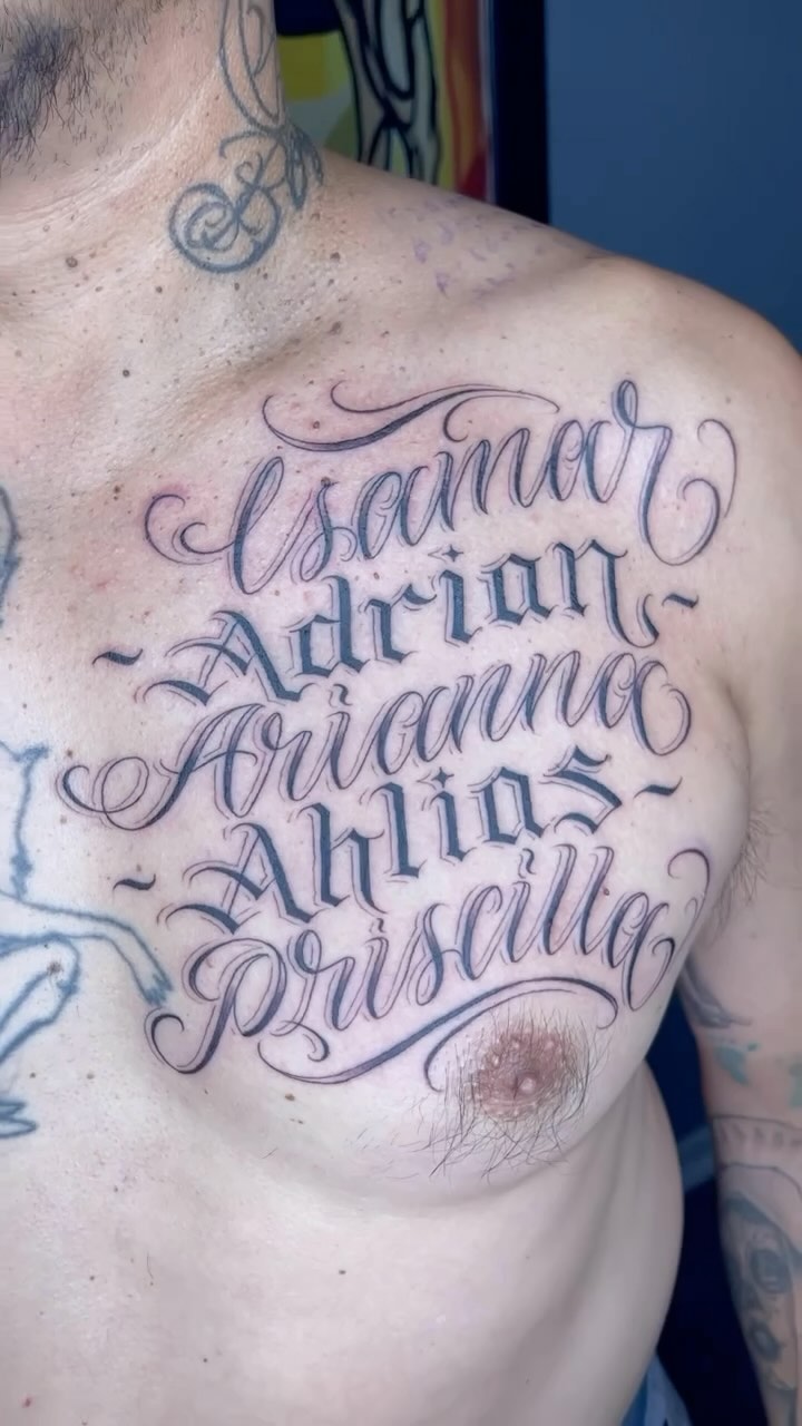Lettering, 가족 이름