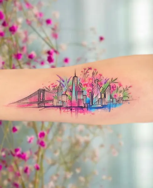 Nature, 건물, 다리, 도시, 스카이라인