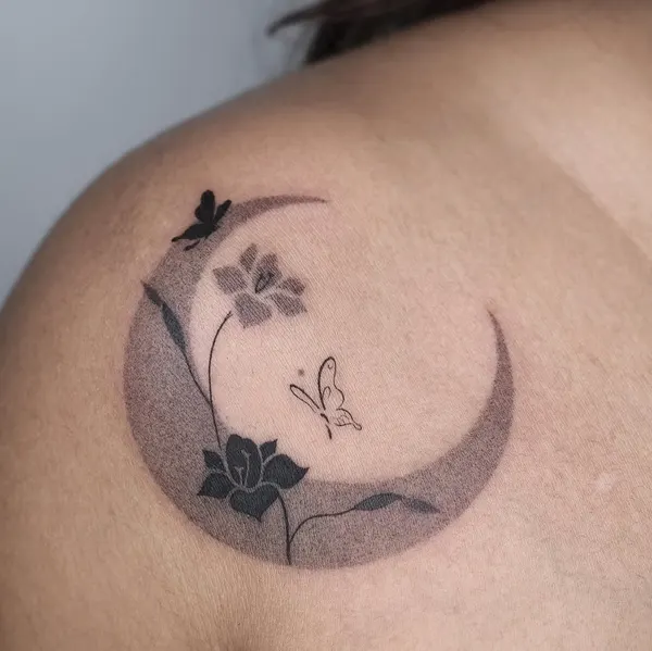 달, 달항아리, 음양, 초승달