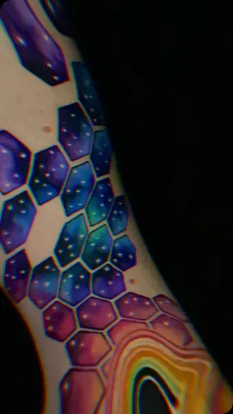 Geometric, 대칭, 패턴, 신성 기하학, 은하, 구름 문양, 파도 문양