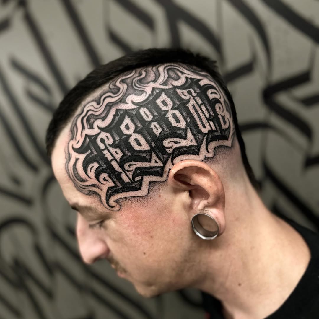 뇌, Lettering, 파도 문양