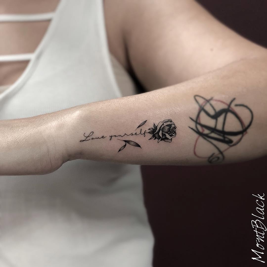 Lettering, Flower