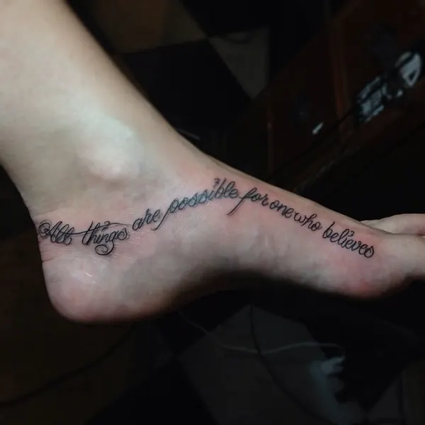 가사, Lettering