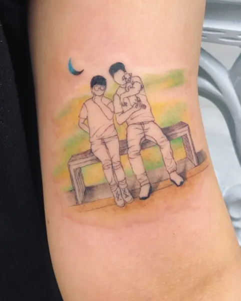 소년, 뇌신, 댄서, 영화, 한국, 한복, 다루마, 어릿광대, 우키요에, 부채, 장면, 펑크, 해태, 삼족오