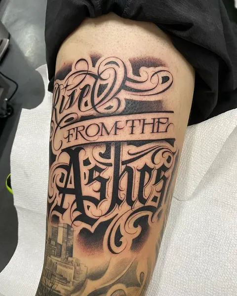 Lettering, 고딕 레터링, 일본어 레터링, 한자 레터링