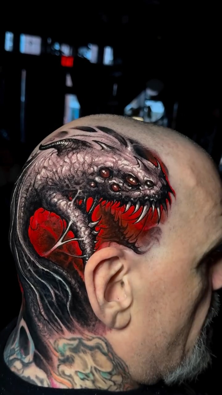 뇌, Dragon, 괴물, 투구, 호러