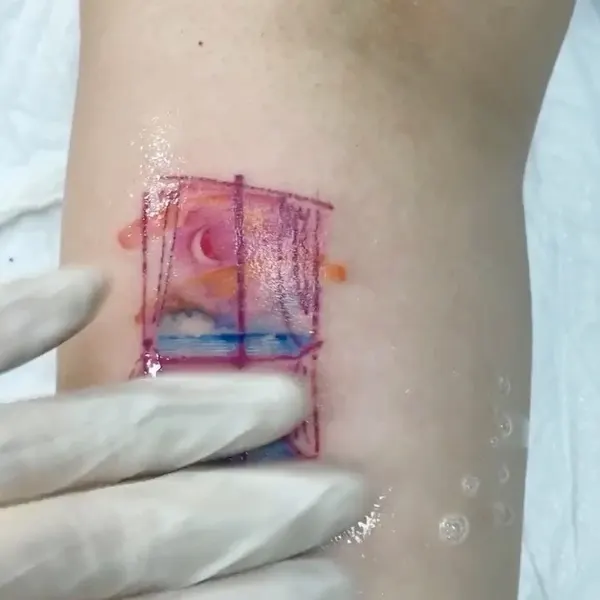 사각형, 캐리어, 패치워크