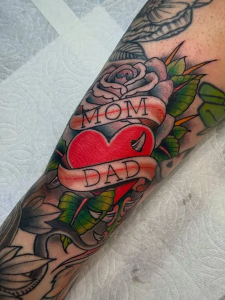 Flower, Rose, Lettering