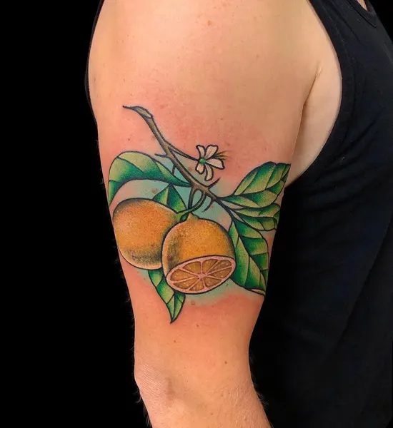 Flower, 석류, 과일, 레몬