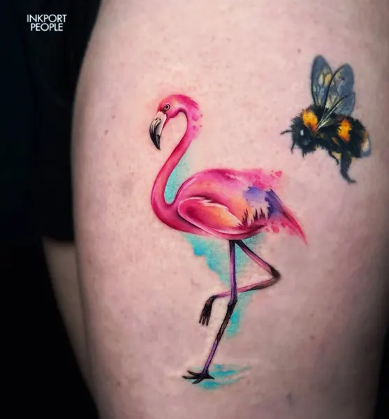 Flower, Animal, 플라밍고