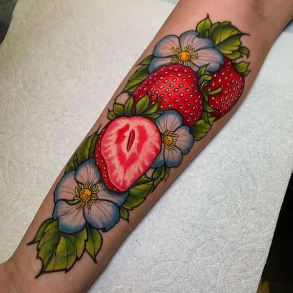 사과, 석류, 과일, 딸기, Flower
