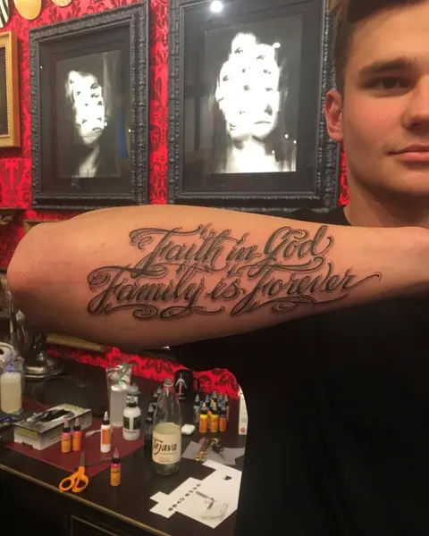 Lettering, 충성, 추모 문구, 올드 잉글리시, 추모 타투
