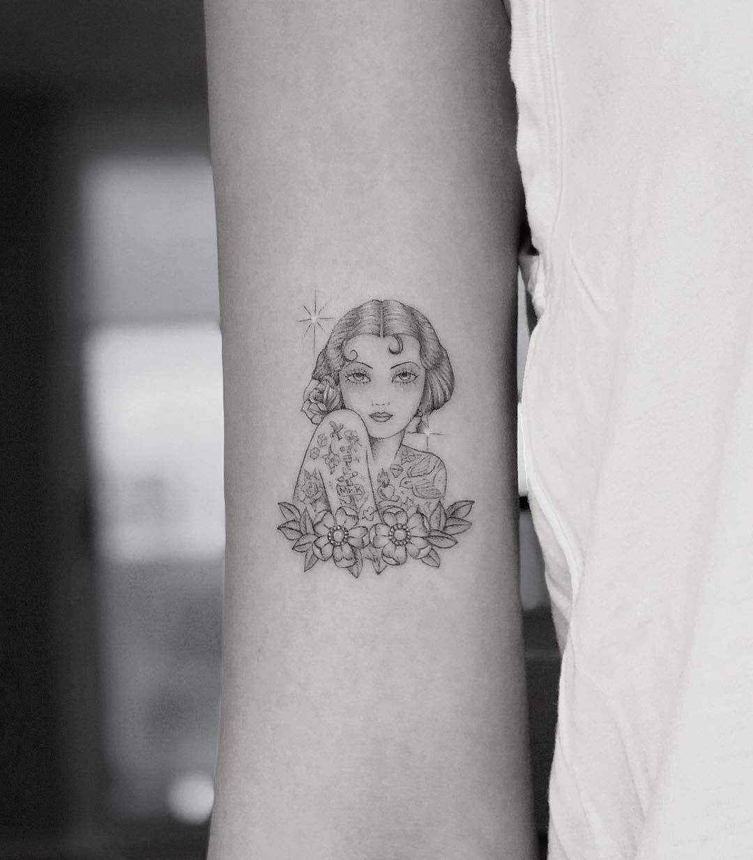 한복, 사쿠라, 소녀