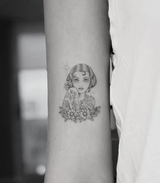 한복, 사쿠라, 소녀
