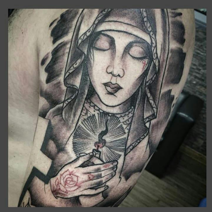 영적, 고딕, 성모 마리아, 여성, 게이샤, 어머니