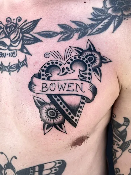 Flower, Rose, Lettering