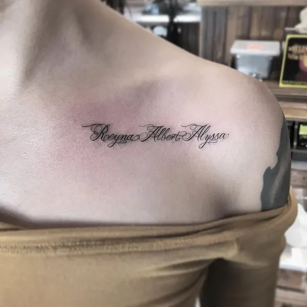 Lettering, 이름