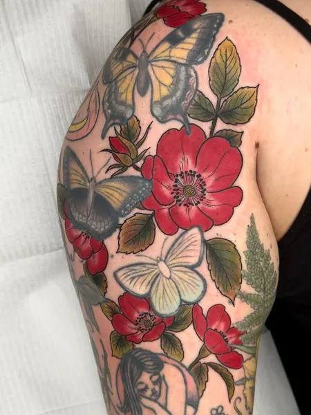 Flower, Animal, Nature, Rose