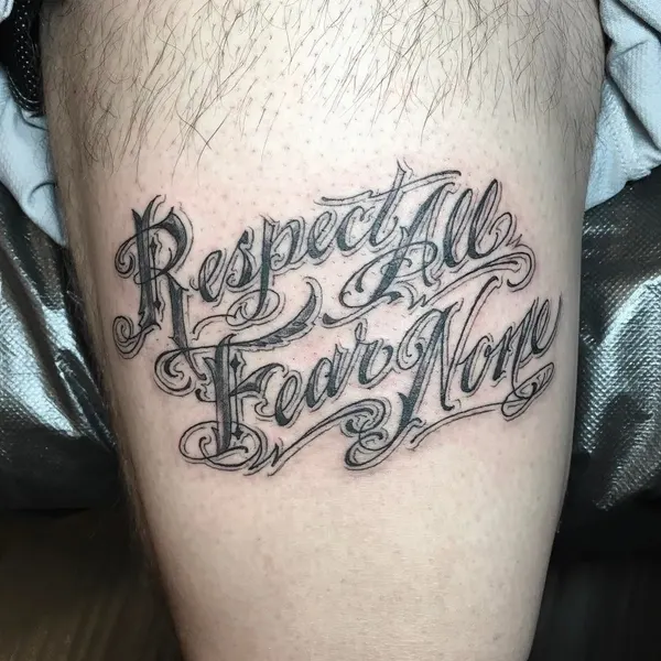 Lettering, 충성, 추모 문구, 고딕 레터링, 올드 잉글리시, 추모 타투