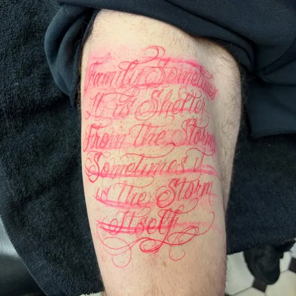 시, Lettering, 가사, 추모 문구, 스크립트