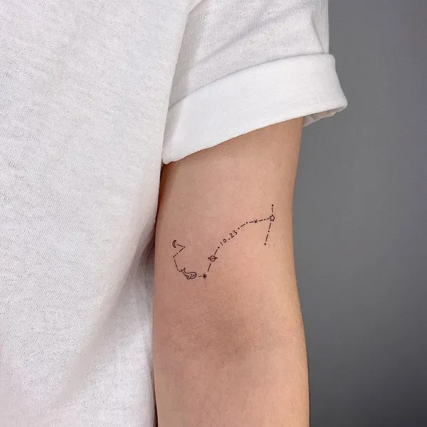 Lettering, 양자리, 사수자리, 염소자리, 물고기자리, 쌍둥이자리, 천칭자리