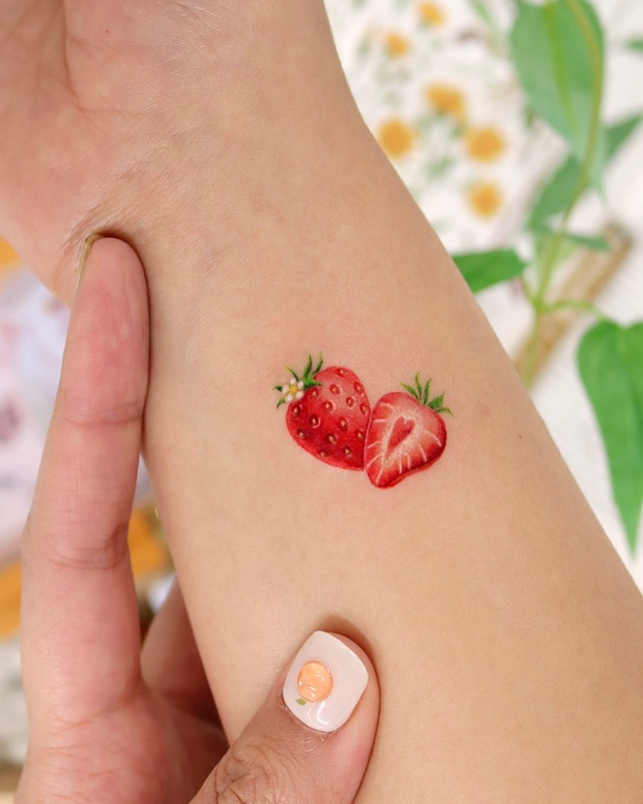 Flower, Mini, 딸기