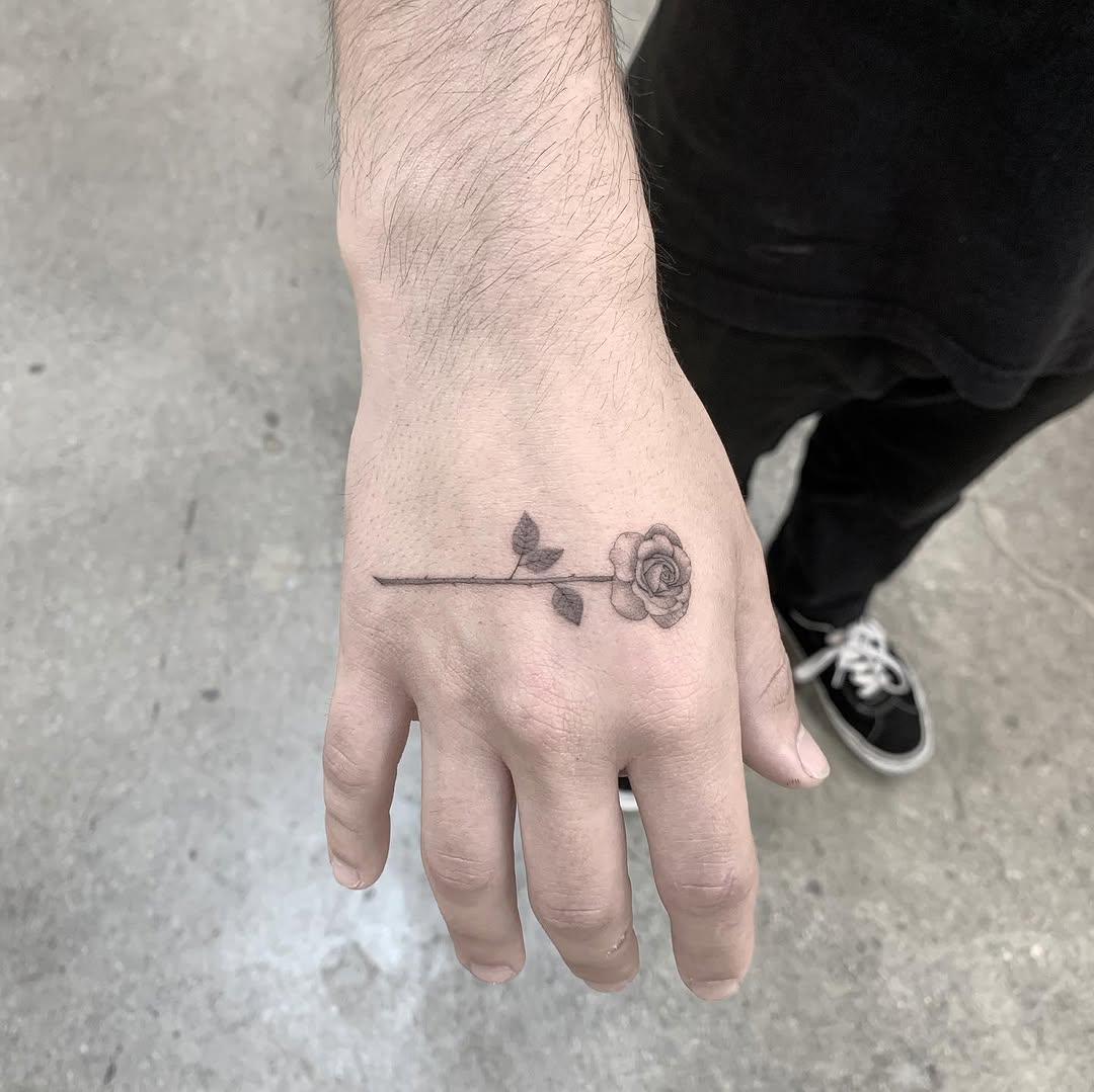 Flower, Rose, 힘, 펜, 손동작, 미니멀 레터링, 열쇠, 미니멀, 비행기, 커스텀 타투
