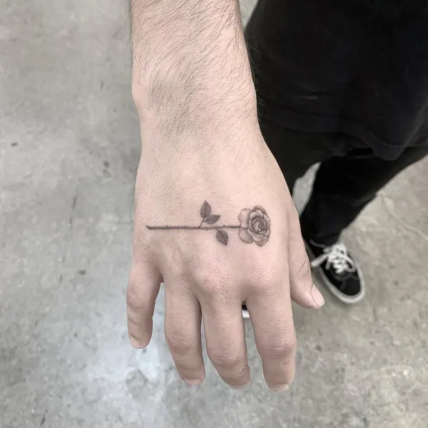 Flower, Rose, 힘, 펜, 손동작, 미니멀 레터링, 열쇠, 미니멀, 비행기, 커스텀 타투